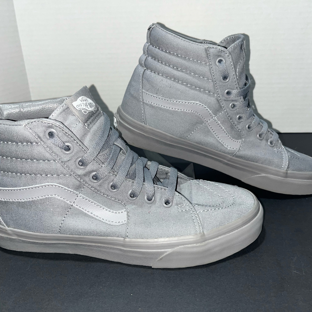 Vans SK8-Hi Top Triple Gray Casual Skate Shoes Sneakers